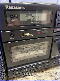 Panasonic RX-DS620 Portable Stereo CD Cassette AM/FM Radio Boombox SERVICED