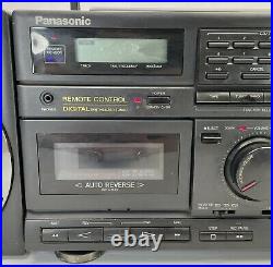 Panasonic RX-DS660 Stereo Boombox Cassette AM/FM Radio Acoustic Air Suspension