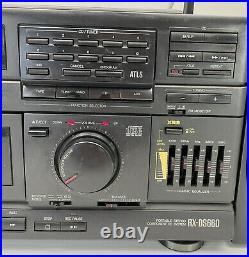 Panasonic RX-DS660 Stereo Boombox Cassette AM/FM Radio Acoustic Air Suspension