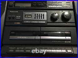 Panasonic RX-DT-680 FM Radio Boom Box / CD Player Working + Bonus Speaker Wire