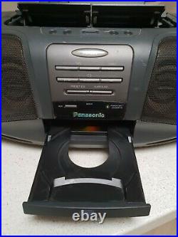 Panasonic RX-DT07 Boom Box Portable CD Player Twin Cassette / Radio Stereo