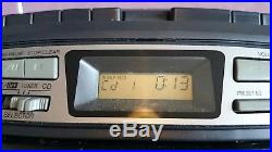 Panasonic RX-DT37 Boombox portable twin cassette cd player radio & Remote