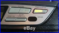Panasonic RX-DT37 Boombox portable twin cassette cd player radio & Remote