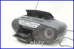 Panasonic RX-DT37 Portable Boombox Radio Dual Cassette and CD Player