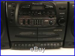 Panasonic RX-DT640 Boombox Portable Stereo Cassette CD Player
