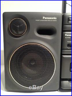 Panasonic RX-DT650 Boom Box Dual Cassette CD Player AM/FM Radio Portable Stereo