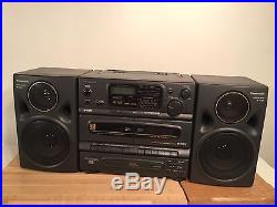 Panasonic RX-DT675 Portable Stereo Boombox Frnt Load CD Player S-XBS Tested Read