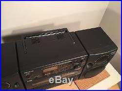 Panasonic RX-DT675 Portable Stereo Boombox Frnt Load CD Player S-XBS Tested Read