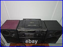 Panasonic RX-DT680 4spkr 4 amp Portable Boombox Radio CD & Dual Cassette Decks