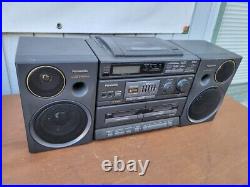 Panasonic RX-DT680 Portable Boombox Radio CD Cassette System, Plays Music