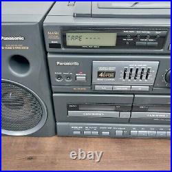 Panasonic RX-DT680 Portable Boombox Radio CD Cassette System Tested READ