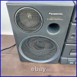 Panasonic RX-DT680 Portable Boombox Radio CD Cassette System Tested READ