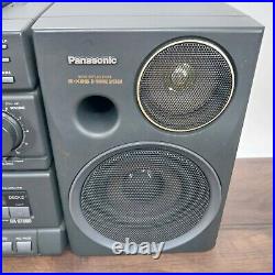 Panasonic RX-DT680 Portable Boombox Radio CD Cassette System Tested READ