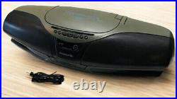 Panasonic RX-DT707 CD Headphone Jack Cassette Radio Boom box Used body only 100V