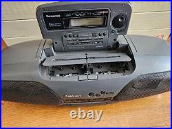 Panasonic RX-DT707 CD/Headphone Jack/Cassette/Radio Boombox From Japan Used