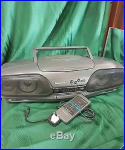 Panasonic RX-DT707 Portable Radio Cassette Tape CD Player Boombox Ghetto Blaster