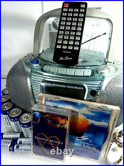 Panasonic RX-DX1 Boombox Cassette Tape AM FM Radio Portable Player Recorder
