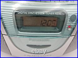 Panasonic RX-DX1 Boombox Cassette Tape CD Radio FM AM Portable Player Recorder Panasonic RX-DX1 Boombox Cassette Tape CD Radio FM AM Portable Player Recorder