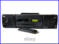 Panasonic RX-E300 Portable Boombox Stereo CD Cassette Player radio + Remote