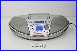 Panasonic RX-ES25 Cassette, CD player, Radio Boombox Portable Stereo. Silver