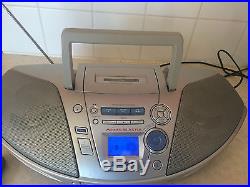 Panasonic RX-ES25 Portable Stereo Boombox CD Player Radio Cassette Deck + Remote