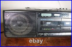 Panasonic RX-FD75 Stereo Boombox Dual Cassette Recorder CD Power Cord Vintage