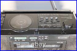 Panasonic RX-FD75 Stereo Boombox Dual Cassette Recorder CD Power Cord Vintage