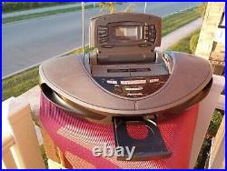 Panasonic Rx-ed707 Dual Cassette & CD Player Boombox Ghetto Blaster Tested