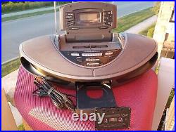 Panasonic Rx-ed707 Dual Cassette & CD Player Boombox Ghetto Blaster Tested