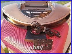 Panasonic Rx-ed707 Dual Cassette & CD Player Boombox Ghetto Blaster Tested