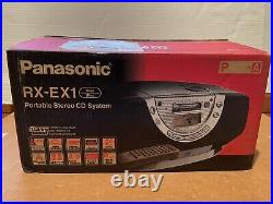 Panasonic Vintage RX-EX1 Portable Stereo CD System Cassette Player Boombox NEW