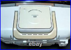 Panasonic W Radio Cassette CD MD Player AM FM Boombox White RX-MDX81
