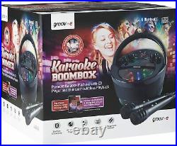 Party Portable Karaoke Machine Boombox CD Player, Bluetooth Wireles Playback