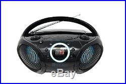 (Phantom Black) SINGING WOOD CD Boombox Portable/w Bluetooth USB MP3 Player
