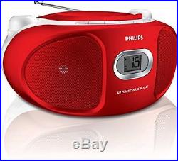 Philips AZ105R/05 Portable CD Player Soundmachine with FM Tuner and Line-In for