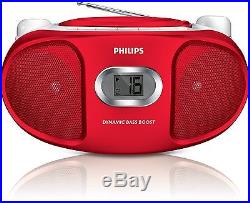 Philips AZ105R/05 Portable CD Player with FM Tuner and Audio-In for Smartphon