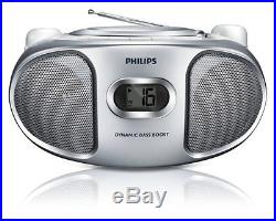 Philips AZ105S/05 Portable CD Player with FM Tuner and Audio-In for Playback