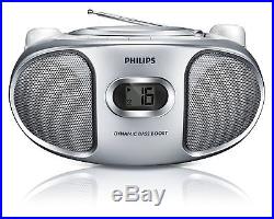 Philips AZ105S/05 Portable CD Player with FM Tuner and Audio-In for Smartphon