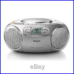 Philips AZ127/05 Portable Boombox Tape Deck, CD Player, CD/CD-RW, FM Radio SA