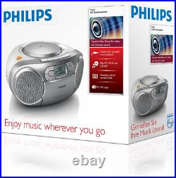 Philips AZ127/05 Portable CD Player with Radio, Soundmachine Autostop