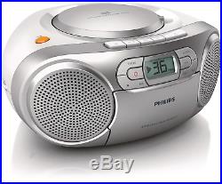Philips AZ127 Portable CD Player with Radio, Cassette, Dynamic Bass Boost, 3.5