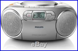 Philips AZ127 Portable CD Player with Radio, Cassette, Dynamic Bass Boost, 3.5