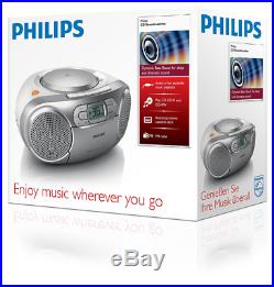 Philips AZ127 Portable CD Player with Radio, Cassette, Dynamic Bass Boost, Audio