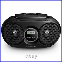 Philips AZ215B/79 CD Soundmachine Boombox CD/CD-R/CD-RW Player FM Radio Black