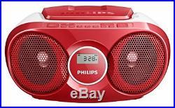 Philips AZ215R Portable CD Player with Radio, Jack 3.5 mm, Compact Red