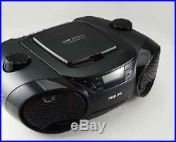 Philips AZ3811 Portable Audio CD USB SD Player Boombox AM FM MP3-CD 220V
