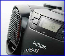 Philips AZ3811 Portable Audio CD USB SD Player Boombox AM FM MP3-CD 220V