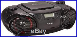 Philips AZ3811 Portable Boombox MP3 CD Player AM/FM Radio Stereo Speaker, New