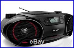 Philips AZ3811 Portable Boombox MP3 CD Player AM/FM Radio Stereo Speaker System