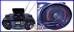 Philips AZ3811 SoundMachine Portable Boombox MP3 CD Player AM/FM Radio Stereo Sp